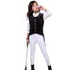 UNISTRENGH Unisex Kids Equestrian Protective Vest EVA Padded Safety Horse Riding Protective Gear Body Protector Guard Shock Absorption Waistcoat (Black, S) view 4