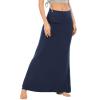 American Trends Womens Maxi Skirts Long Skirt for Women High Waist Maxi Dresses Navy Medium view 2