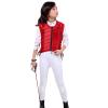 UNISTRENGH Unisex Kids Equestrian Protective Vest EVA Padded Safety Horse Riding Protective Gear Body Protector Guard Shock Absorption Waistcoat (Red, CS) view 4