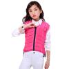 UNISTRENGH Unisex Kids Equestrian Protective Vest EVA Padded Safety Horse Riding Protective Gear Body Protector Guard Shock Absorption Waistcoat (Pink, CM) view 1