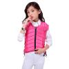 UNISTRENGH Unisex Kids Equestrian Protective Vest EVA Padded Safety Horse Riding Protective Gear Body Protector Guard Shock Absorption Waistcoat (Pink, CM) view 2