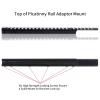 ToopMount Picatinny Rail Extra Long 24 Slots 11mm to 20mm Converter Dovetail Picatinny Adapter Aluminum Rail Lightweight, Standard Tactical 1913 Rails, for Scope Mount Base view 2