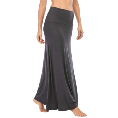 American Trends Womens Maxi Skirts Long Skirt for Women High Waist Maxi Dresses Dark Grey Large