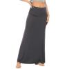 American Trends Womens Maxi Skirts Long Skirt for Women High Waist Maxi Dresses Dark Grey Large view 2
