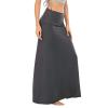 American Trends Womens Maxi Skirts Long Skirt for Women High Waist Maxi Dresses Dark Grey Large view 3