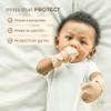 goumikids Viscose Made from Bamboo Cotton Stay-On Mitts, Sandstone 0-3M Mitts view 3