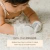 goumikids Viscose Made from Bamboo Cotton Stay-On Mitts, Sandstone 0-3M Mitts view 4