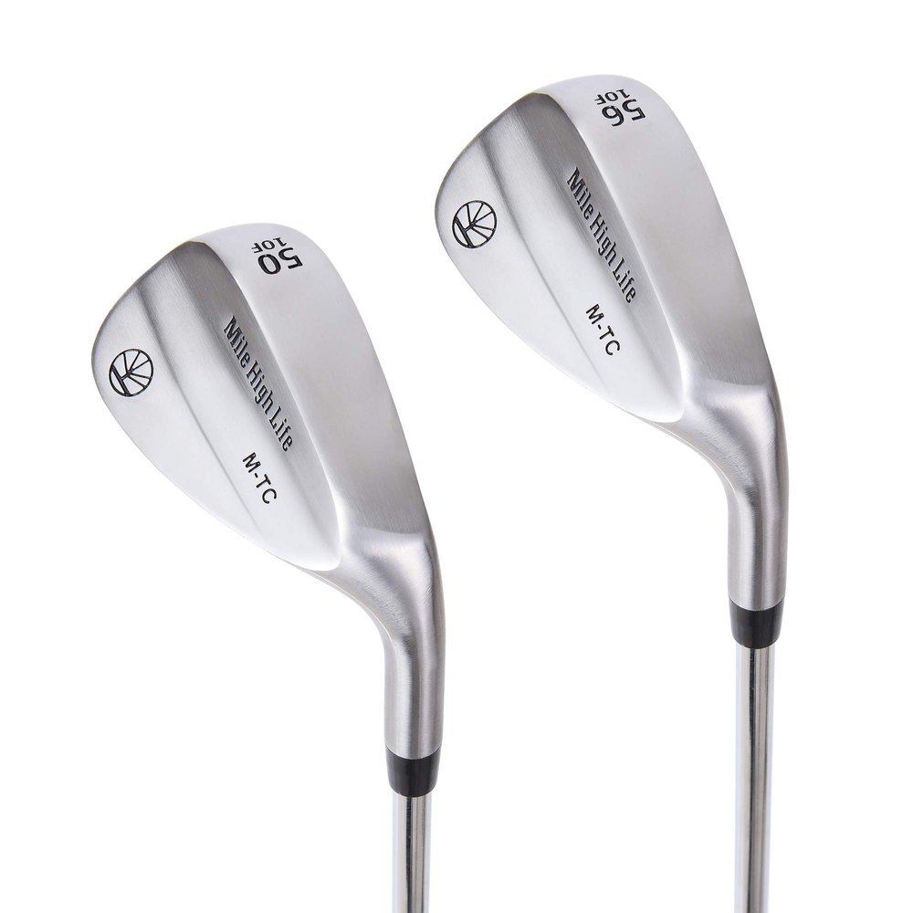 Mile High Life Golf Wedges | Entry Level Golf Sand Wedge Sets | Beginners Golf Gap Wedge Sets | Lob Wedge Golf Clubs for Men & Women (50/56 Degree Wedge Right Hand)