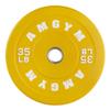AMGYM Color Olympic Bumper Plate, Weights Plates, Bumper Weight Plate, Steel Insert, Strength Training(35lb Pair) view 2