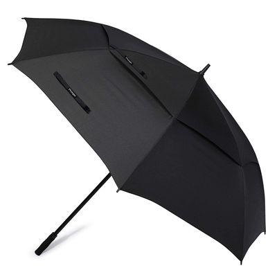 Prospo 72 Inch Huge Golf Umbrella Windproof Large Umbrella Automatic Open With Double Canopy for Men and Family Vented Waterproof (Black XL)