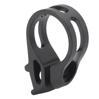 22.2mm Aluminum Alloy Shifter Clamp, Durable Lightweight Black Bike Gear Shift Mount for Road Mountain Bicycles Cyclists