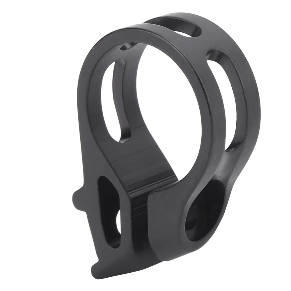 22.2mm Aluminum Alloy Shifter Clamp, Durable Lightweight Black Bike Gear Shift Mount for Road Mountain Bicycles Cyclists