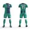 ORKY Custom Soccer Jersey with Short, Men Women Personalized Name Number Team Outfit, Kids Customize School Soccer Uniform(Green 120cm) view 2