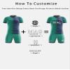 ORKY Custom Soccer Jersey with Short, Men Women Personalized Name Number Team Outfit, Kids Customize School Soccer Uniform(Green 120cm) view 3