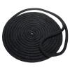 Amarine Made Dock Line, 1" X 35' Double Braided Thick Nylon Dock & Boat Ropes, 20" Loop, 130kN Load Capacity, Black view 2