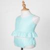 renvena Girls Baby 2Pcs Stripes Printed Swimwear Ruched Tank Top with Briefs Bathing Suit Beachwear Summer Set Mint Green 2-3 view 4