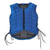 UNISTRENGH Unisex Kids Equestrian Protective Vest EVA Padded Safety Horse Riding Protective Gear Body Protector Guard Shock Absorption Waistcoat (Blue, CS) view 1