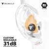 Decibullz Custom Molded Earplugs Pro Pack (Orange) Bundle view 3