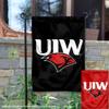 College Flags & Banners Co. UIW Cardinals Dual Logo Garden Flag and Flag Stand Pole Holder Set view 2