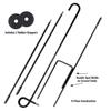 College Flags & Banners Co. UIW Cardinals Dual Logo Garden Flag and Flag Stand Pole Holder Set view 4
