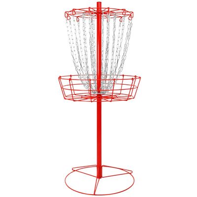 Remix Double Chain Practice Basket for Disc Golf - Red