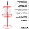 Remix Double Chain Practice Basket for Disc Golf - Red view 3