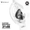 Decibullz Custom Molded Earplugs Pro Pack (Black) Bundle view 3