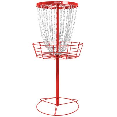 Remix Deluxe 24-Chain Practice Basket for Disc Golf - Red