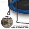 SereneLife 8FT Trampoline Outdoor Heavy-Duty Backyard Trampoline for Kids and Adults with Wide Jumping Surface, Stable L-Shaped Legs, Safety Net, Supports 264 lbs.,ASTM Approved, 96 x 94 IN view 3