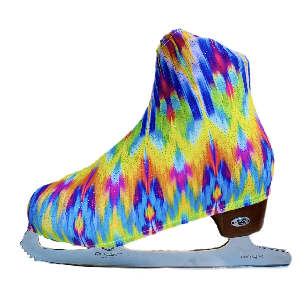 Ice Fire 1 Pair Skate Boot Covers | Durable Boot Protector for Ice/Figure/Roller Skate | Universal Size | Skating Accessory- Electric Mind