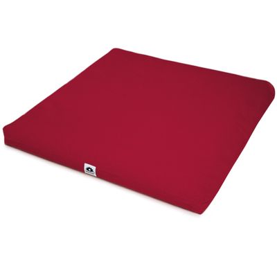 Waterglider International Zabuton, Eclipse line, Buckwheat Filled Meditation Cushion, 23" x 23" Burgundy
