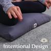 Waterglider International Zabuton, Eclipse line, Buckwheat Filled Meditation Cushion, 23" x 23" Burgundy view 4