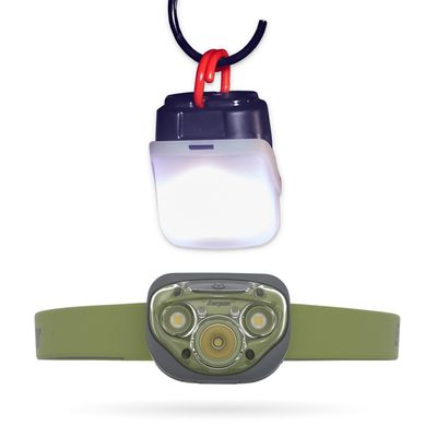 Energizer Vision HD+ LED Headlamp and Lantern Case, Water Resistant Bright Headlamp with Hanging Lantern Case, Outdoors and Camping Light, Batteries Included