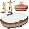 LifePro Vibration Plate Exercise Machine - 4D Motion Vibrating Plate for Enhanced Circulation & Metabolism Boost, Muscle Activation, with Heated Ottoman, Multiple Modes - Elegant Living-Room Machine view 1