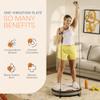 LifePro Vibration Plate Exercise Machine - 4D Motion Vibrating Plate for Enhanced Circulation & Metabolism Boost, Muscle Activation, with Heated Ottoman, Multiple Modes - Elegant Living-Room Machine view 2