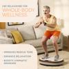 LifePro Vibration Plate Exercise Machine - 4D Motion Vibrating Plate for Enhanced Circulation & Metabolism Boost, Muscle Activation, with Heated Ottoman, Multiple Modes - Elegant Living-Room Machine view 3
