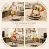 LifePro Vibration Plate Exercise Machine - 4D Motion Vibrating Plate for Enhanced Circulation & Metabolism Boost, Muscle Activation, with Heated Ottoman, Multiple Modes - Elegant Living-Room Machine view 4