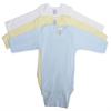 Boys Rib Knit Assorted Pastel Long Sleeve Onezie44; New Born - Pack of 3 view 1