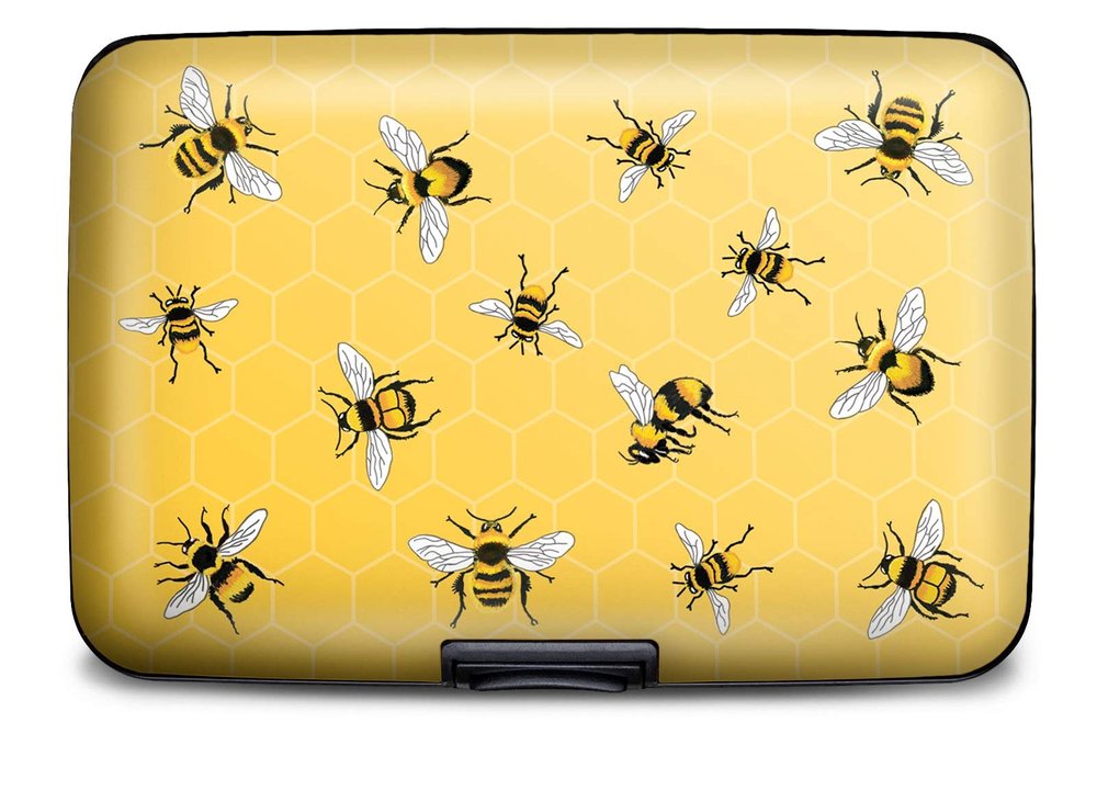Monarque RFID Secure Armored Wallet (Mary Lake-Thompson Bees)