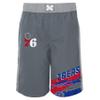 Outerstuff NBA Big Boys Youth (8-20) Grey Heat-Wave Swim Shorts, Philadelphia 76ers Large (14-16) view 1