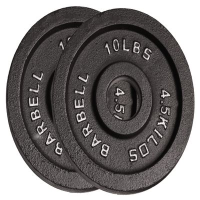 10 Pound Olympic Weight Plate Pair by Deltech Fitness