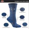 Dickies Women's Dri-Tech Fashion Moisture Control Crew Socks (5/6/12 Pairs) (S-XL), Denim Tribal (6-Pairs), Medium view 3