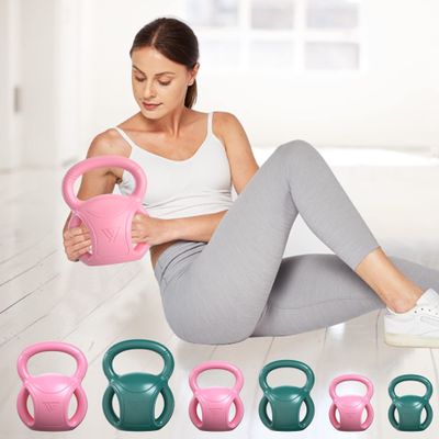 10 lb Kettlebell Weight with Three-handles for Russian Twists AB Exercise, Weightlifting and Core Training All-Purpose Fitness Exercise Home Gym [2022 Latest-Pink]