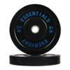BalanceFrom Color Coded Black Olympic Bumper Plate Weight Plate with Steel Hub, 45LB Pair view 1