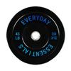 BalanceFrom Color Coded Black Olympic Bumper Plate Weight Plate with Steel Hub, 45LB Pair view 2