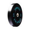 BalanceFrom Color Coded Black Olympic Bumper Plate Weight Plate with Steel Hub, 45LB Pair view 3