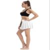 BUBBLELIME 5"/19"/26" XXS-XL Women's UPF 50+ Adjustable Running Skort - Pleated Skirt_White(1) Large-5" Inseam view 3