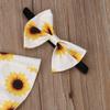 Toddler Baby Girls Summer Clothes 1-7Y Kids Girl Off Shoulder Crop Tops Ruffle Skirt Tutu Dress Outfits Set (Yellow&White, 3-4T) view 3