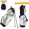 Club Champ Waterproof Stand Golf Bag, White/Black (JR989) view 2