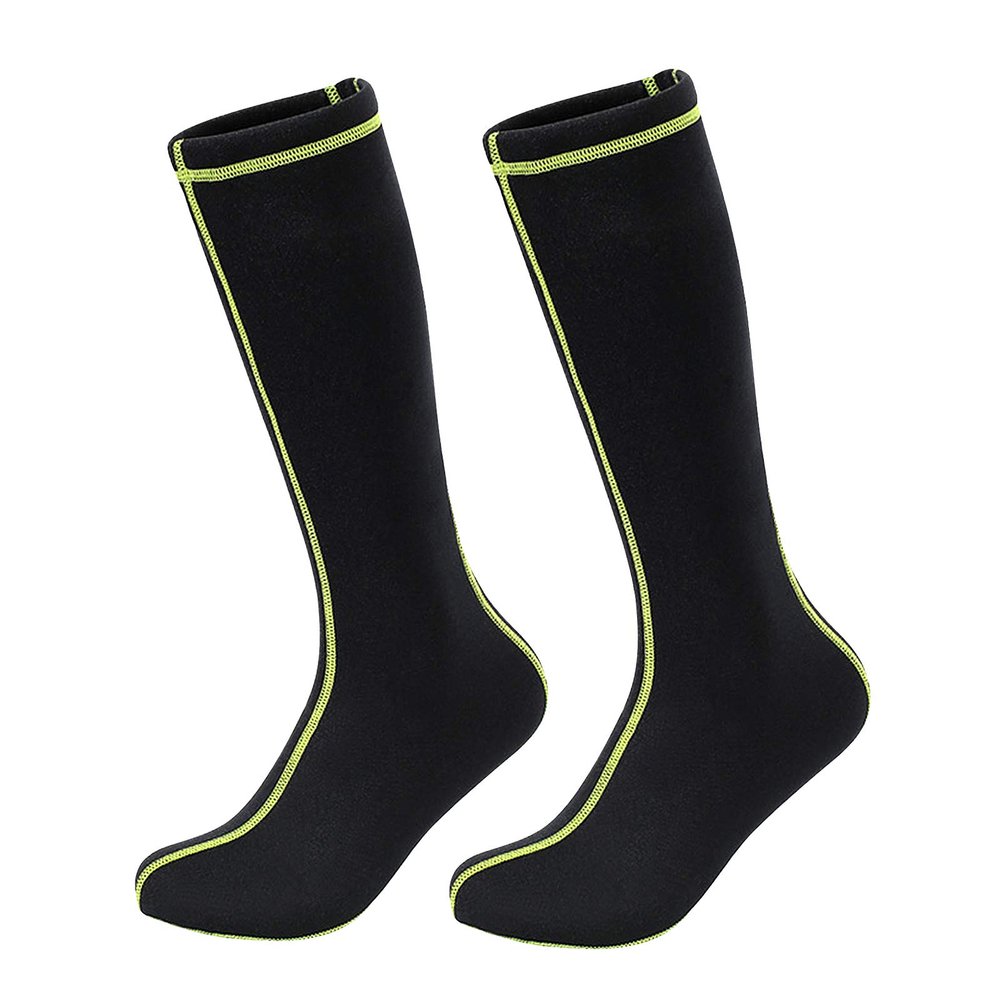 RUIXIB Adult Anti-Slip Neoprene Knee Length Wetsuit Socks Scuba Surf Booties Shoes Thermal Flexible Beach Sports Water Fin Swim Socks for Men Women Snorkeling Swimming Surfing Sailing Kayaking Diving